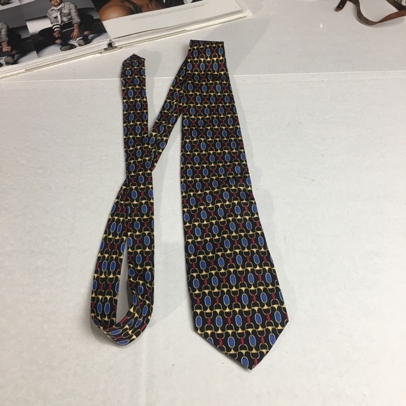 Paolo Gucci Horesbit Classic Silk Necktie - Picture 1 of 6